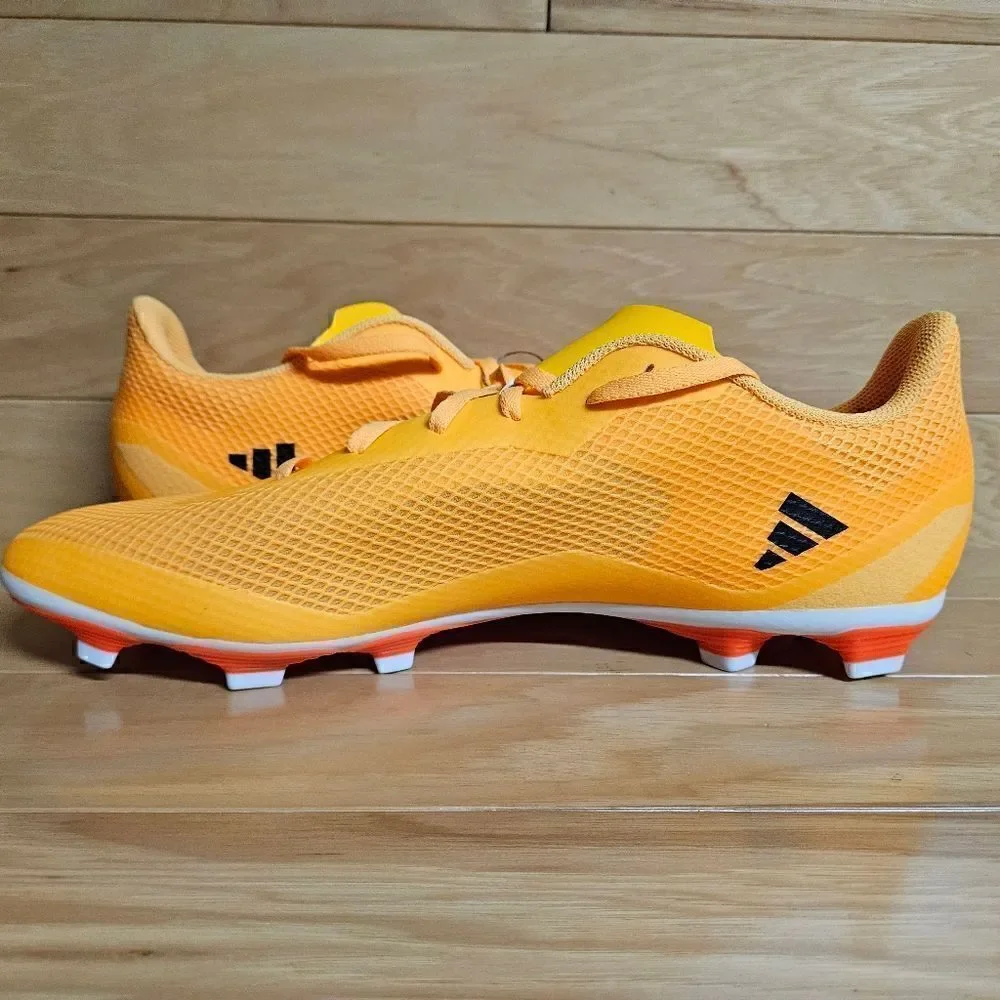 Adidas Men's X Speedportal. 4 FxG Size 13 Orange Black Soccer Cleats GZ2460